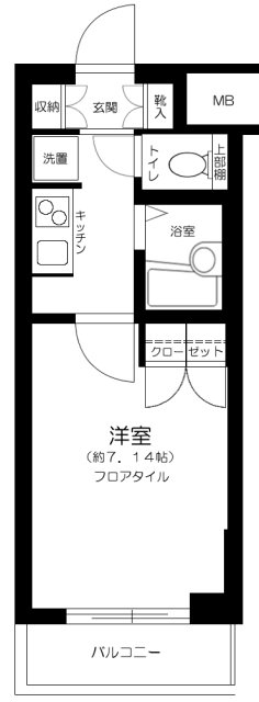 エクセリア池袋WESTの間取り