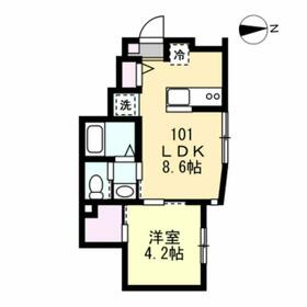 （仮称）品川区平塚新築アパート・101号室の間取り