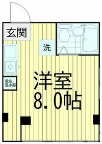 ハイツ山本・401号室の間取り