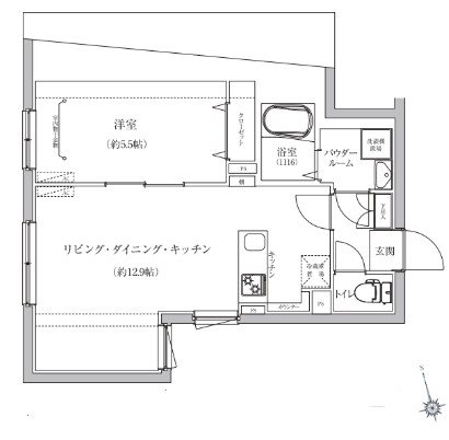 ベルシードステアー目黒武蔵小山・401号室の間取り