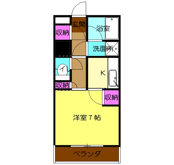 ジュネス南林間Ⅱの間取り