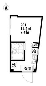 リプロン大森８・201号室の間取り