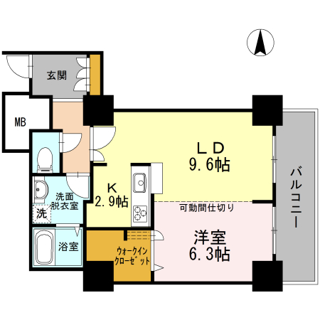 品川シーサイドビュータワー　Ⅰ・1807号室の間取り