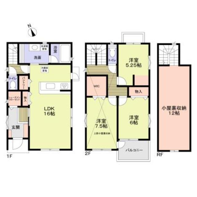 市川市国府台4丁目戸建B棟の間取り