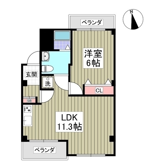 リバーサイドツルミの間取り
