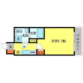 SERENiTE江坂四番館の間取り