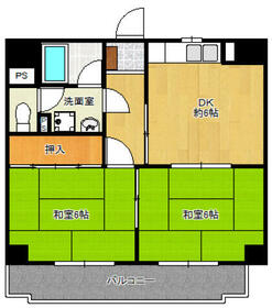 エバーライフ香椎第2の間取り