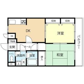 サンシャイン諸岡の間取り