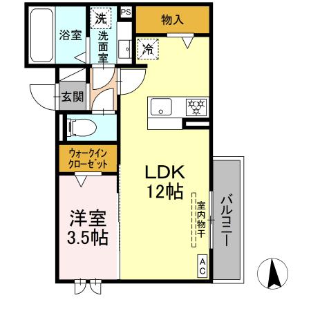 レセンテさくらⅡの間取り