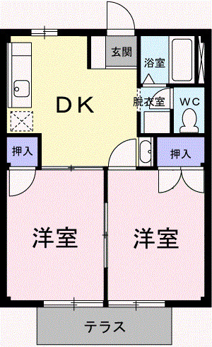 ブルーシティAの間取り