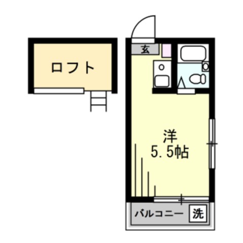セントラル三ツ沢・101号室の間取り