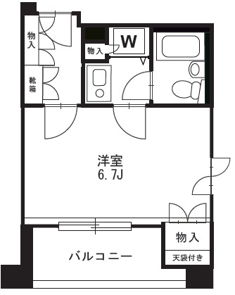 藤和シティコープ御茶ノ水吉田ビル・701号室の間取り