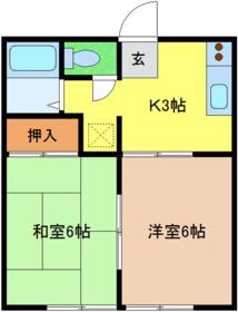 コーポ萩の間取り