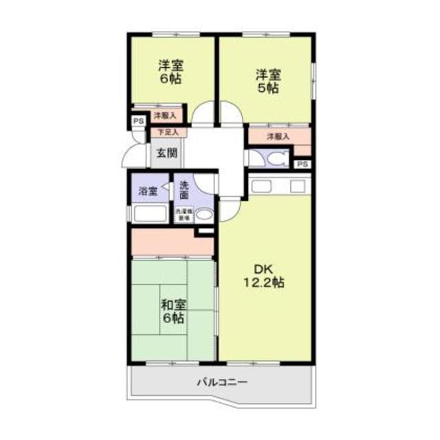 百合ヶ丘社宅の間取り