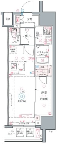 クレヴィスタ名古屋上前津の間取り