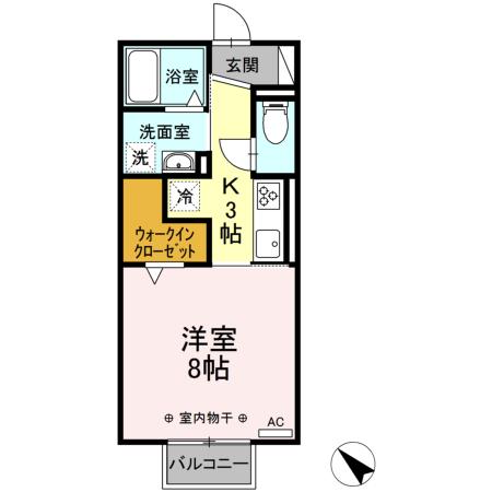 パプリカⅢ Aの間取り