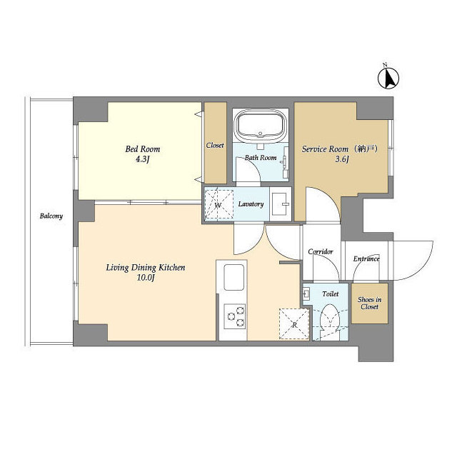 Augusta Residence大森の間取り