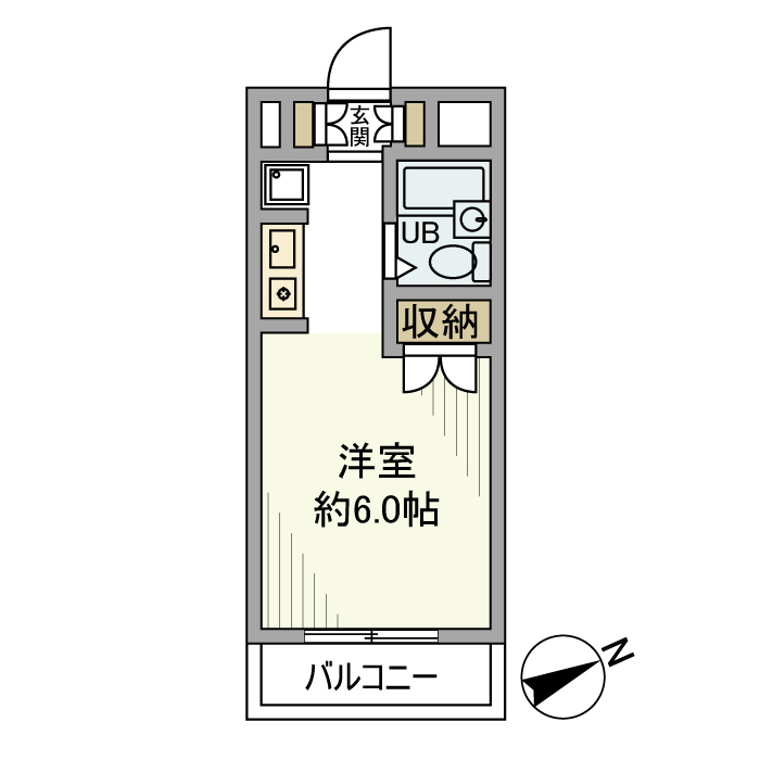 スカイコート和光・105号室の間取り