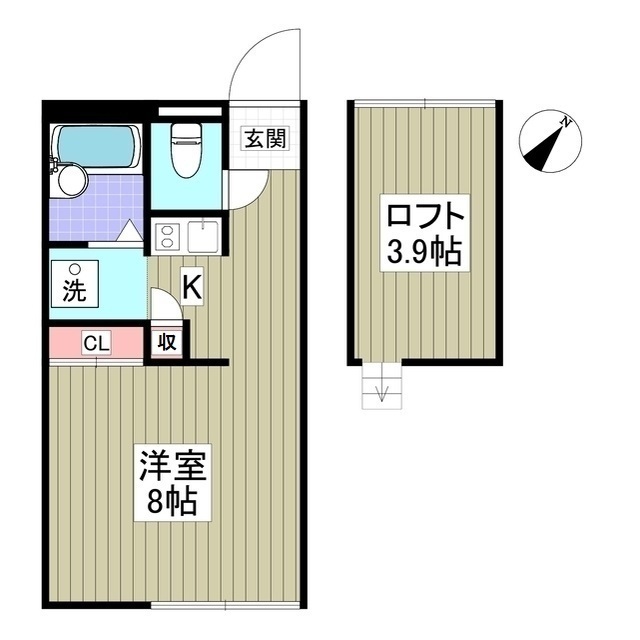 上前ハイツIの間取り
