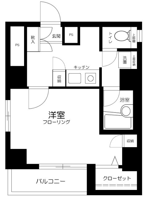 ローズマンションミヤハラ・504号室の間取り