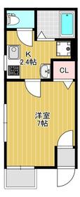 リーヴェルポート川崎塚越・201号室の間取り