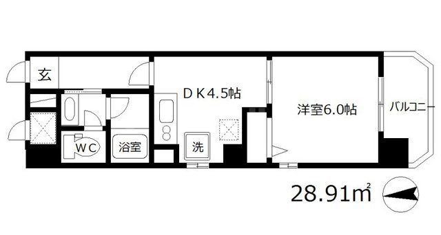 シャルマンハイム大淀の間取り