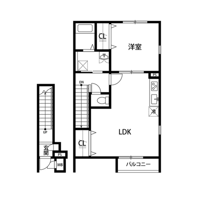 アンプルール リーブル Sanwaの間取り