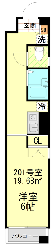 インベスト川崎の間取り