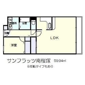 サンフラッツ南桜塚の間取り