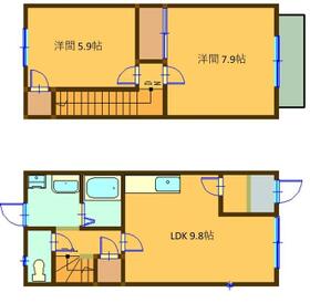 光の森Ｔｅｒｒａｃｅ　Ａ・A1号室の間取り