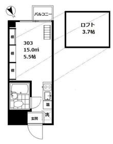 パソム大森・303号室の間取り