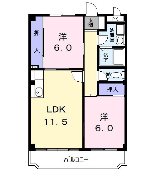 グリーンハイツ横井の間取り
