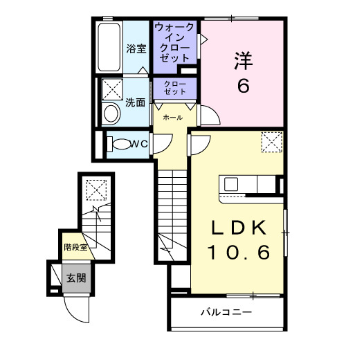グラン・シャトー武蔵嵐山Aの間取り