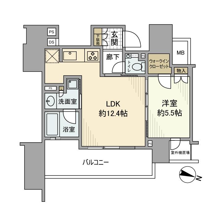 プラウド九段南の間取り