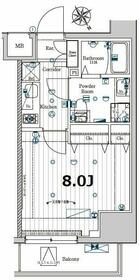 メイクスデザイン門前仲町ＧＡＲＤＥＮ・301号室の間取り