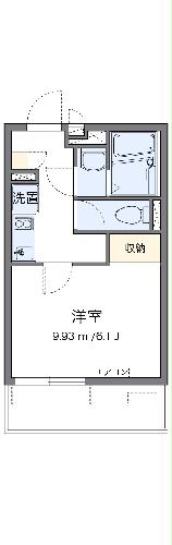 レオネクストＮＩＫＩ・201号室の間取り