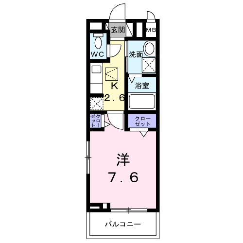 エルミタージュⅡの間取り