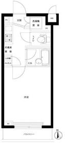 ルーブル大鳥居・502号室の間取り