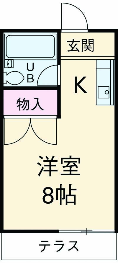 サンハイツ・105号室の間取り