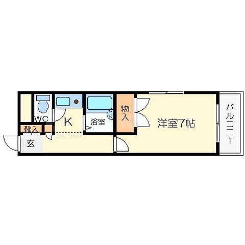 レインボー山崎の間取り