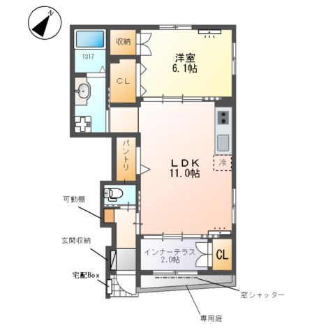 クレシア -Crecia-の間取り