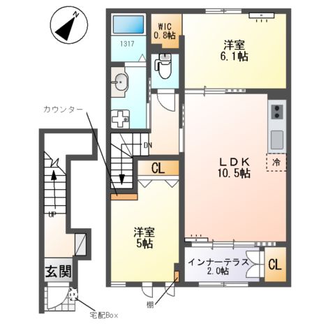 クレシア -Crecia-の間取り