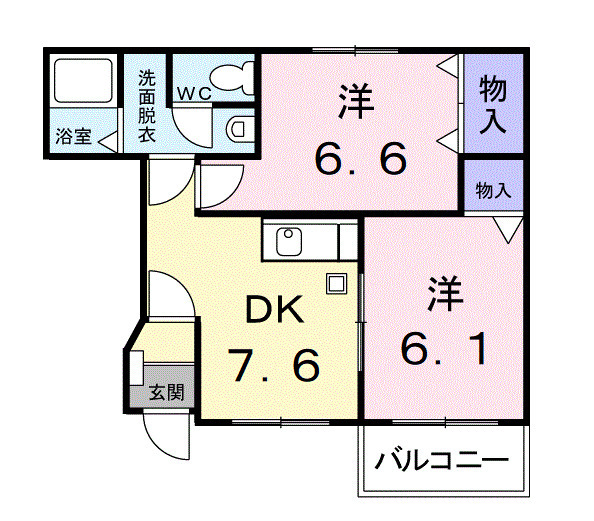 M・ラフィネ・ロジュマンBの間取り