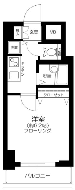 メインステージ日本橋馬喰町・1103号室の間取り