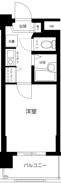 サンテミリオン品川戸越・1003号室の間取り