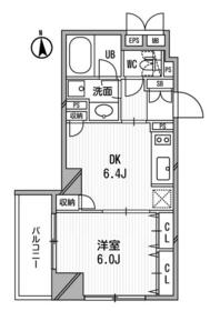 クリオ三田ラ・モード・502号室の間取り