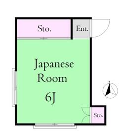 山田荘B棟の間取り