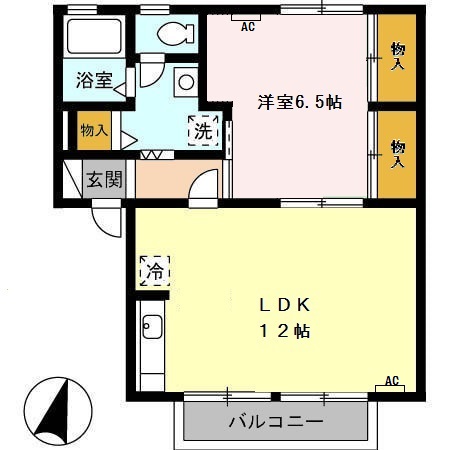 セジュールゆう&あい Aの間取り