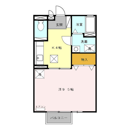 セジュール當水 Aの間取り