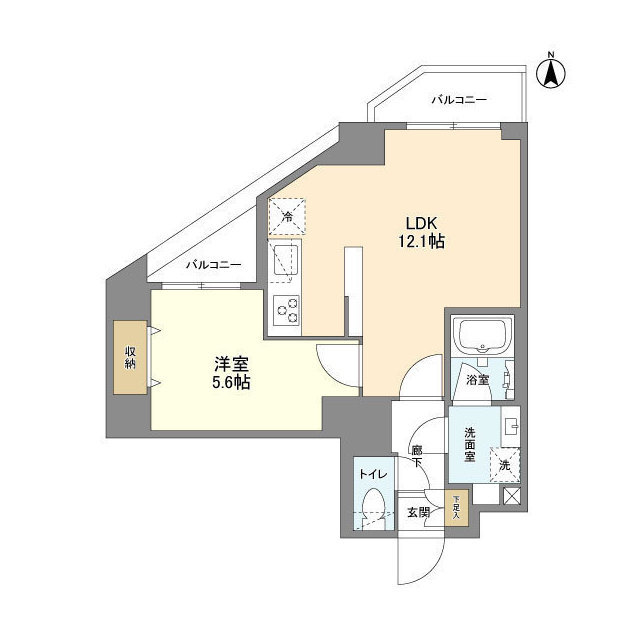 ウェルスクエア錦糸町SOUTHの間取り